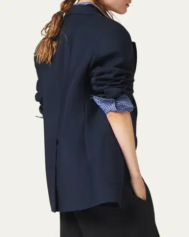 Miu Miu Logo-Embroidered Mohair Blazer | Thumbnail 3 Miu Miu Logo-Embroidered Mohair Blazer | Thumbnail 3
