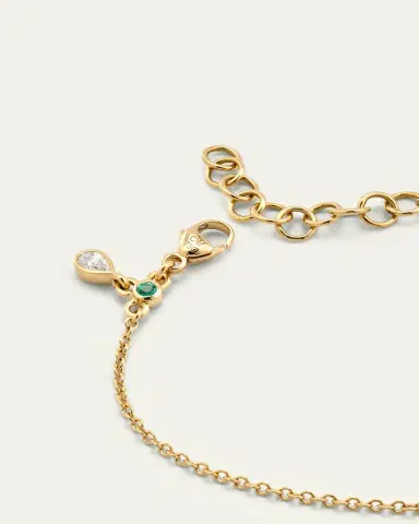 Monica Rich Kosann 18K Yellow Gold Tennis Bracelet with Blue Sapphires | Thumbnail 4