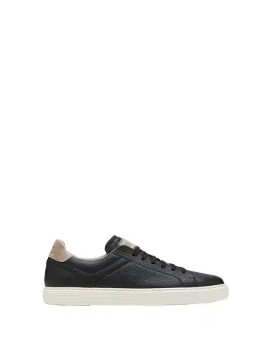 Brunello Cucinelli Men's Grained Calfskin Low-Top Sneakers | Thumbnail 1 Brunello Cucinelli Men's Grained Calfskin Low-Top Sneakers | Thumbnail 1