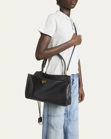 Balenciaga Rodeo Medium Leather Top-Handle Bag | Thumbnail 2