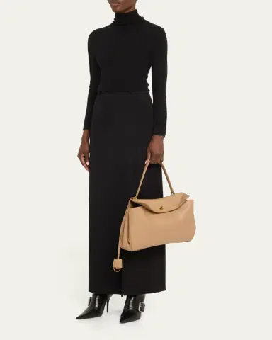 Balenciaga Rodeo Medium Leather Top-Handle Bag | Thumbnail 9