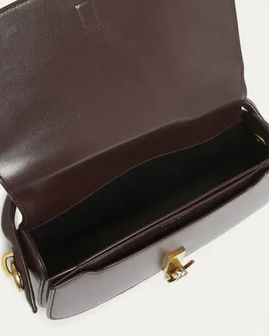 Saint Laurent Voltaire YSL Flap Top-Handle Bag in Leather | Thumbnail 8
