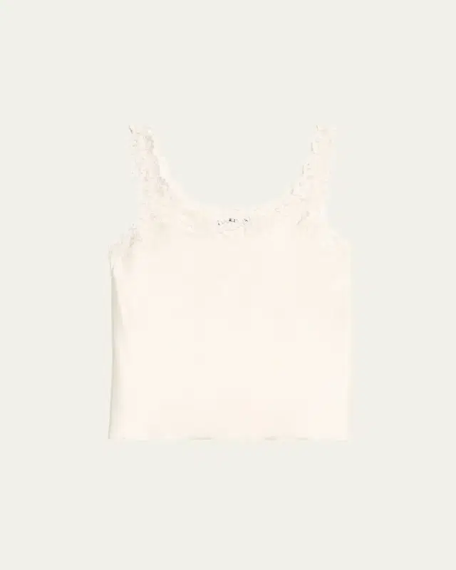 Josie Natori Rose Parfait Lace-Trim Cami