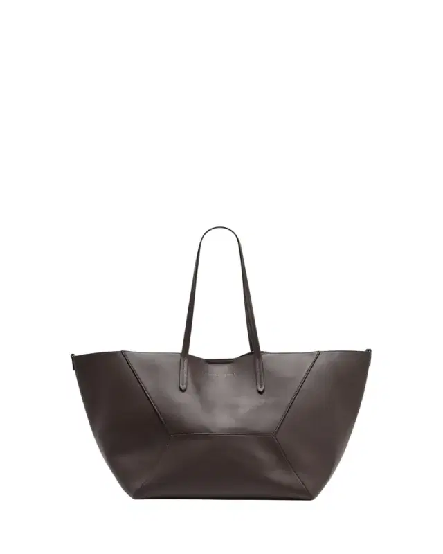 Brunello Cucinelli BC Duo Geometric Monili Leather Tote Bag