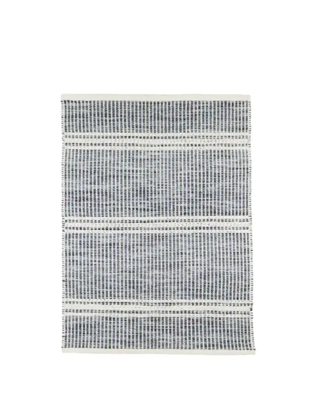 Annie Selke Malta Blue Handwoven Rug, 6' x 9'