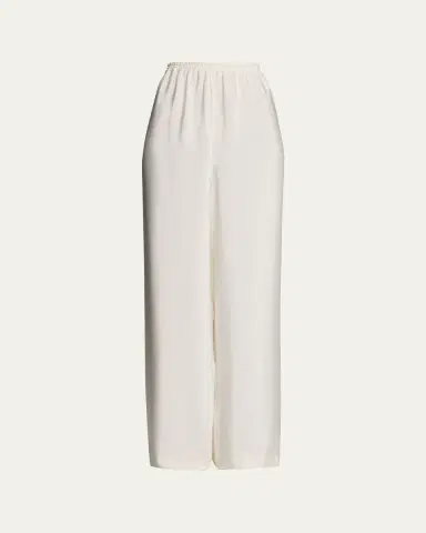 Eskandar Flared Midweight Crepe Trousers | Thumbnail 3