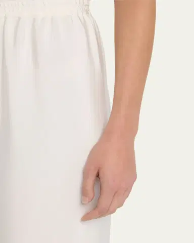 Eskandar Flared Midweight Crepe Trousers | Thumbnail 7