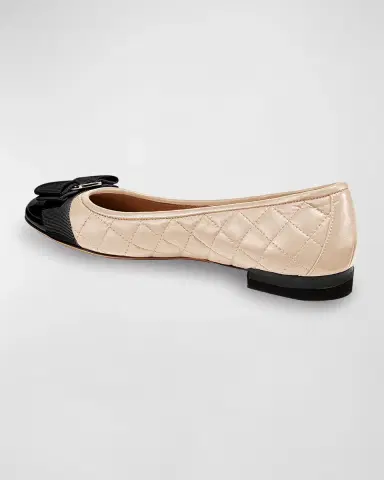 Ferragamo Varina Quilted Bow Ballerina Flats | Thumbnail 2 Ferragamo Varina Quilted Bow Ballerina Flats | Thumbnail 2