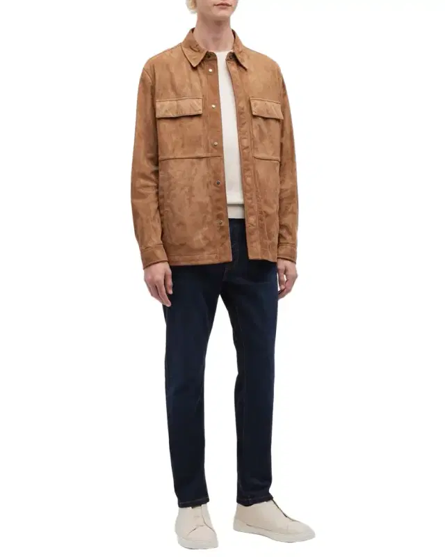 Men's 5-Pocket Dark Wash Denim Jeans