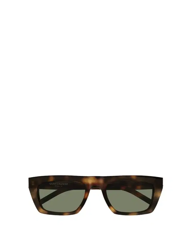 Saint Laurent YSL Acetate Flat-Top Rectangle Sunglasses