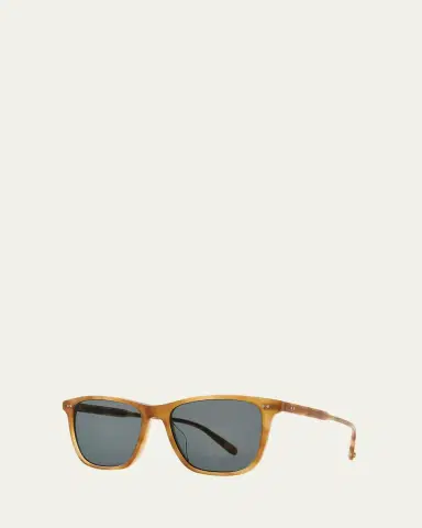 Garrett Leight Men's Hayes Sun Polarized Square Sunglasses | Thumbnail 2 Garrett Leight Men's Hayes Sun Polarized Square Sunglasses | Thumbnail 2