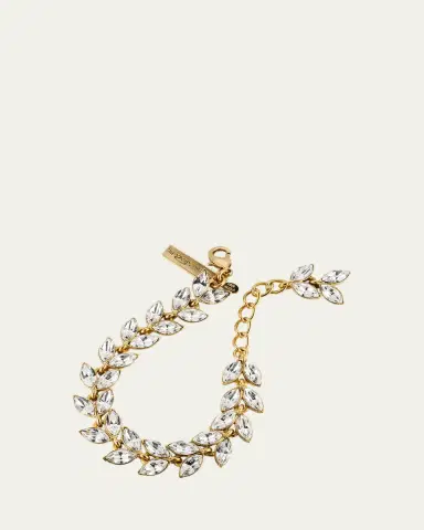 Oscar de la Renta Crystal Leaf Bracelet | Thumbnail 3 Oscar de la Renta Crystal Leaf Bracelet | Thumbnail 3