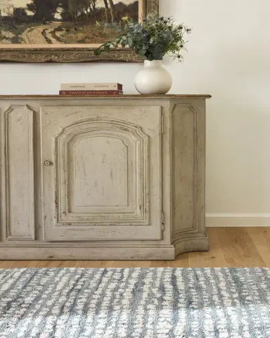 Annie Selke Shepherd Pewter Blue Hand-Knotted Rug, 3'x 5' | Thumbnail 2 Annie Selke Shepherd Pewter Blue Hand-Knotted Rug, 3'x 5' | Thumbnail 2