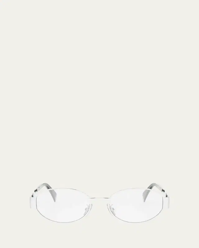 Celine Triomphe Metal Oval Glasses