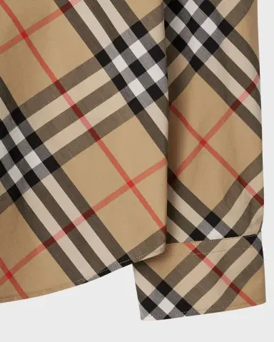 Burberry Men's Daniel Check Sport Shirt | Thumbnail 4 Burberry Men's Daniel Check Sport Shirt | Thumbnail 4