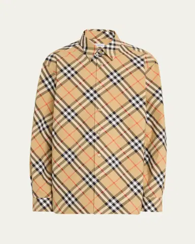 Burberry Men's Daniel Check Sport Shirt | Thumbnail 6 Burberry Men's Daniel Check Sport Shirt | Thumbnail 6
