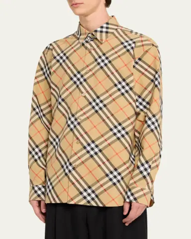 Burberry Men's Daniel Check Sport Shirt | Thumbnail 9 Burberry Men's Daniel Check Sport Shirt | Thumbnail 9