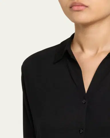 MAJESTIC FILATURES Soft Touch Semi-Relaxed Button-Front Shirt | Thumbnail 5 MAJESTIC FILATURES Soft Touch Semi-Relaxed Button-Front Shirt | Thumbnail 5