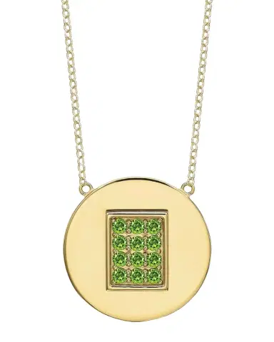 Tracee Nichols 14K Gold Peridot Birthstone Necklace | Thumbnail 1 Tracee Nichols 14K Gold Peridot Birthstone Necklace | Thumbnail 1