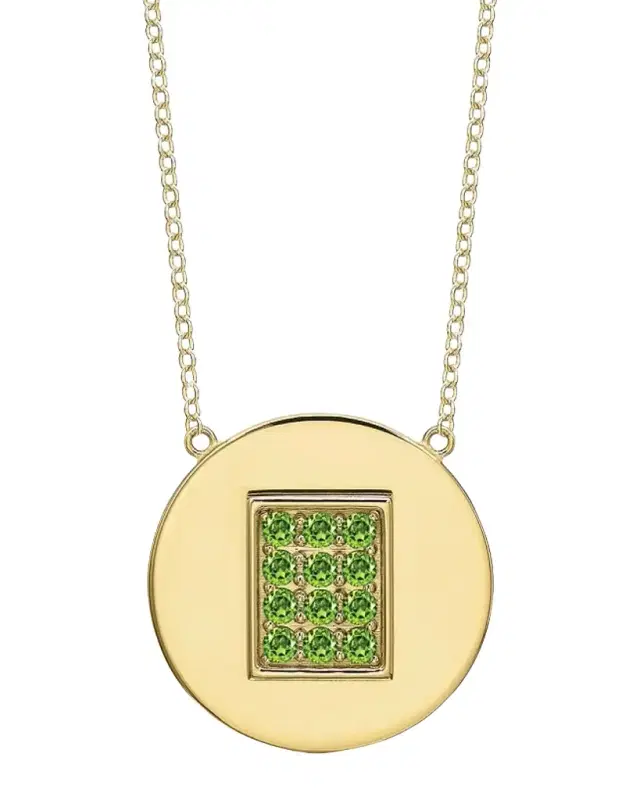 Tracee Nichols 14K Gold Peridot Birthstone Necklace