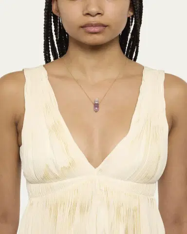 JIA JIA Vera Cruz Amethyst and Diamond Bar Necklace | Thumbnail 3 JIA JIA Vera Cruz Amethyst and Diamond Bar Necklace | Thumbnail 3