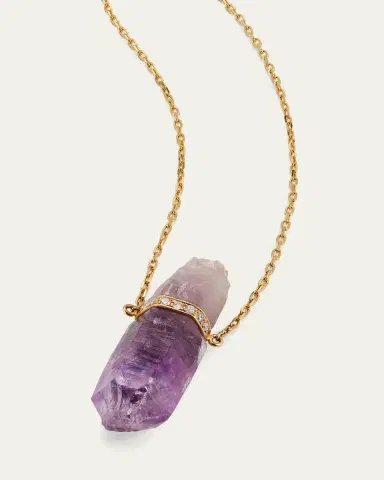 JIA JIA Vera Cruz Amethyst and Diamond Bar Necklace | Thumbnail 4 JIA JIA Vera Cruz Amethyst and Diamond Bar Necklace | Thumbnail 4