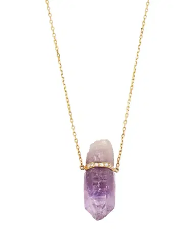 JIA JIA Vera Cruz Amethyst and Diamond Bar Necklace | Thumbnail 1 JIA JIA Vera Cruz Amethyst and Diamond Bar Necklace | Thumbnail 1