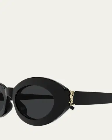 Saint Laurent YSL Acetate Oval Sunglasses | Thumbnail 6 Saint Laurent YSL Acetate Oval Sunglasses | Thumbnail 6