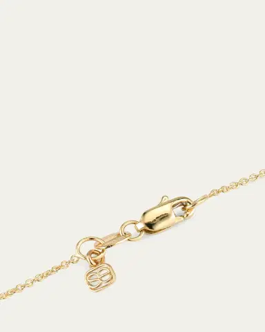 Sydney Evan 14K Graduated Bezel Curve Bar Necklace with Pink Sapphires | Thumbnail 4
