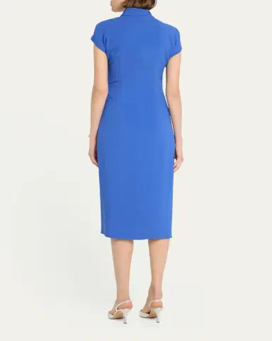 Giorgio Armani Wrap Midi Dress with Tie Detail | Thumbnail 2