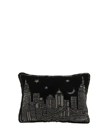 Sudha Pennathur New York City Beaded Decorative Pillow | Thumbnail 1