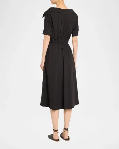 Altuzarra Lydia Short-Sleeve Midi Wrap Shirtdress | Thumbnail 7