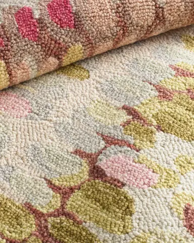 Annie Selke Paint Chip Pastel Micro-Hooked Rug, 5'x 8' | Thumbnail 5