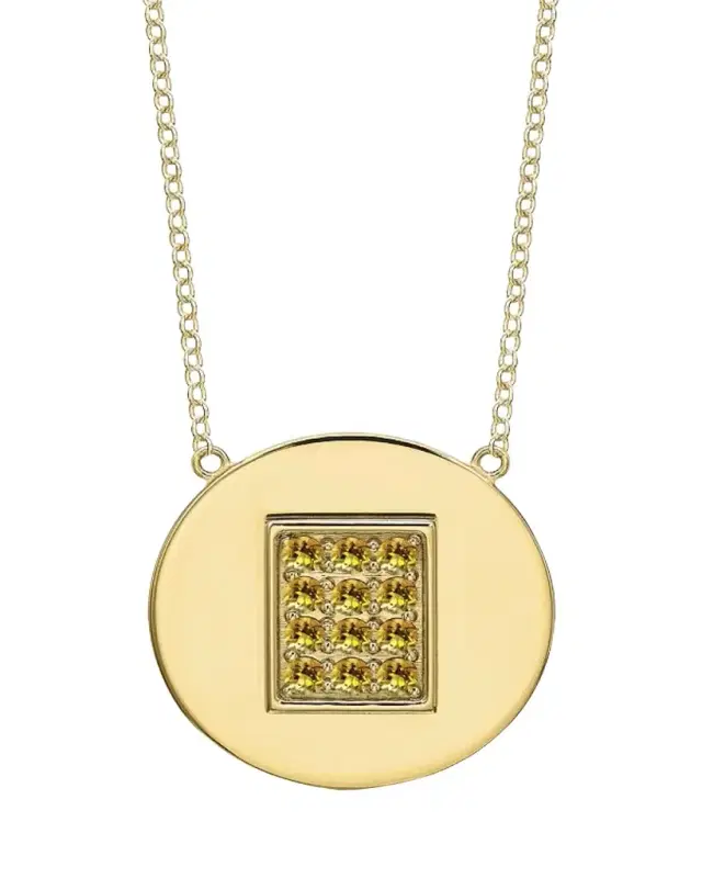 Tracee Nichols 14K Gold Citrine Birthstone Necklace