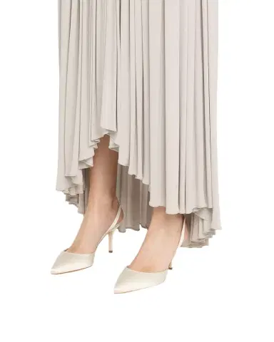 Manolo Blahnik 70mm Carolyne Satin Slingback Pumps | Thumbnail 1 Manolo Blahnik 70mm Carolyne Satin Slingback Pumps | Thumbnail 1