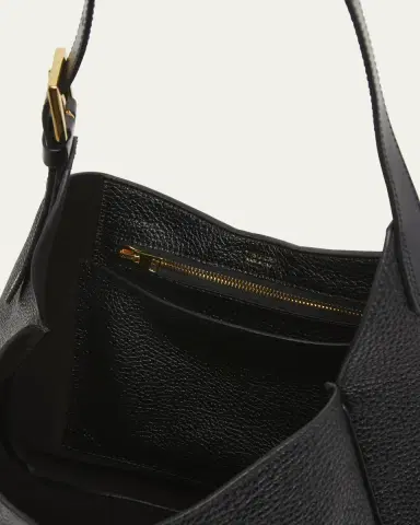 TOM FORD Monarch Medium Hobo Bag in Leather | Thumbnail 4