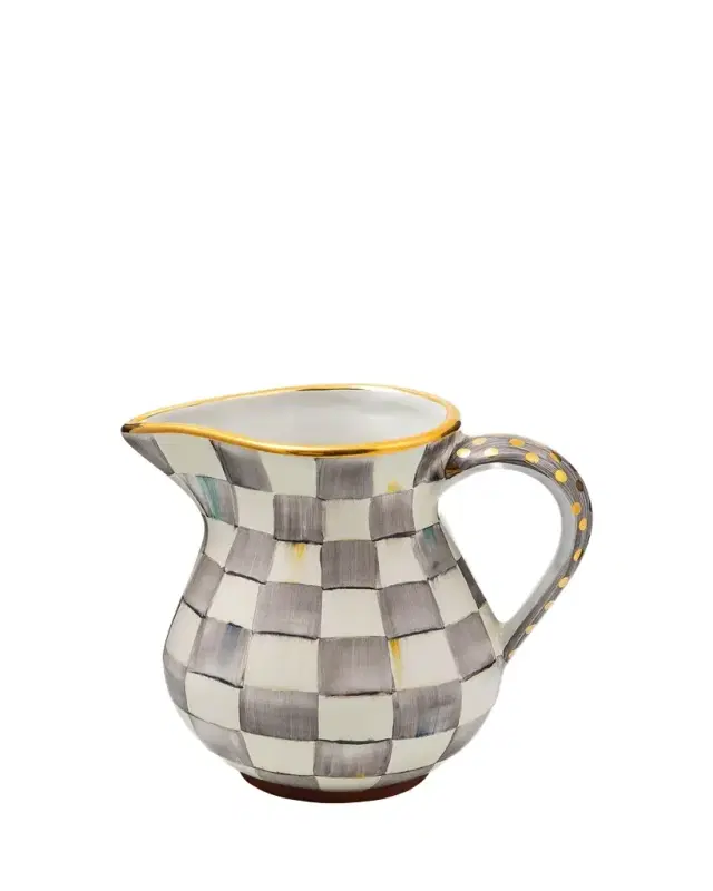 Sterling Check Portly Pitcher, 52 oz.
