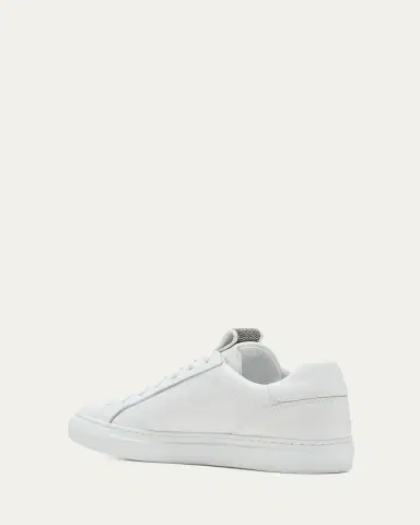 Brunello Cucinelli City Leather Monili Low-Top Sneakers | Thumbnail 4