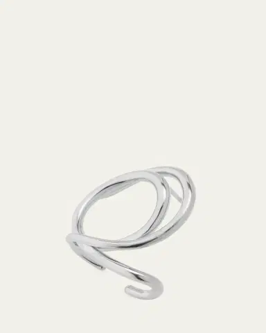 CHARLOTTE CHESNAIS Lasso Earring Silver, Single | Thumbnail 2