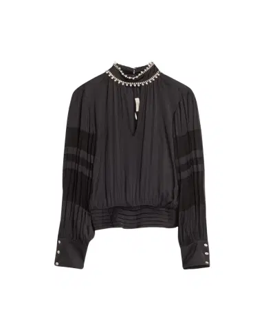Ramy Brook Jolene Embellished Long-Sleeve Blouse | Thumbnail 1