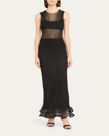 Simkhai Kelso Ruffled Plisse Maxi Skirt | Thumbnail 2 Simkhai Kelso Ruffled Plisse Maxi Skirt | Thumbnail 2