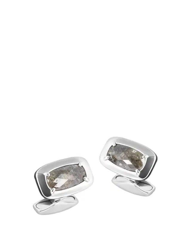 Men's Central Claw Grey Diamond Cufflinks