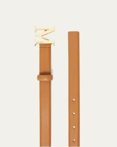 Max Mara MClassic20 Brown Leather Belt | Thumbnail 2