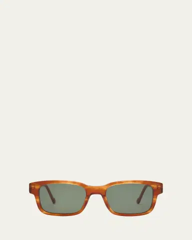Le Specs BIO-MITO Horn Acetate Rectangle Sunglasses | Thumbnail 2