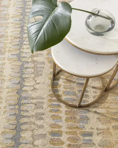 Annie Selke Paint Chip Natural Micro-Hooked Rug, 6'x 9' | Thumbnail 2