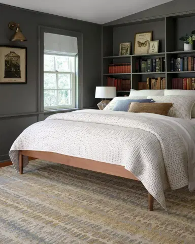 Annie Selke Paint Chip Natural Micro-Hooked Rug, 6'x 9' | Thumbnail 3