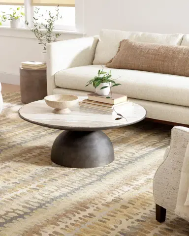 Annie Selke Paint Chip Natural Micro-Hooked Rug, 6'x 9' | Thumbnail 5