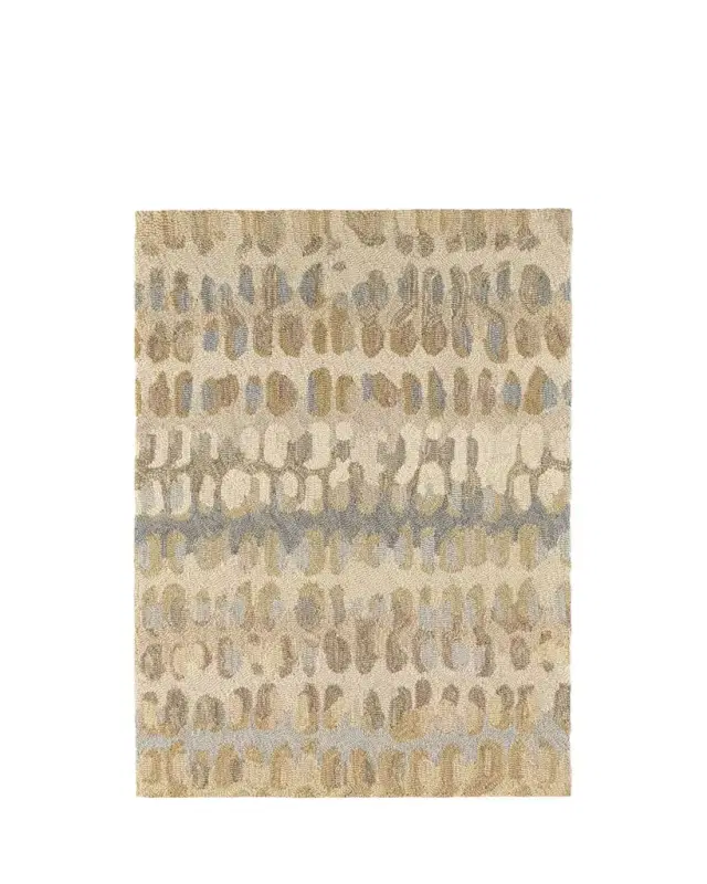 Paint Chip Natural Micro-Hooked Rug, 6'x 9'