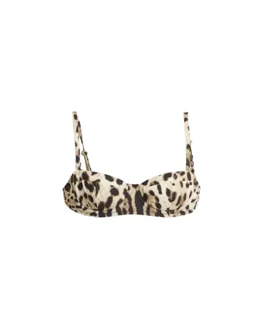 Dolce & Gabbana Leopard Soft Padded Underwire Balconette Bikini Top | Thumbnail 1 Dolce & Gabbana Leopard Soft Padded Underwire Balconette Bikini Top | Thumbnail 1