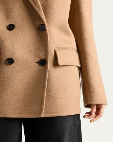 Prada Double-Breasted Cashgora Jacket | Thumbnail 4
